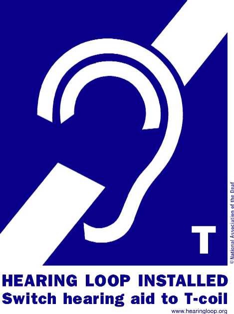 DM Hearing Loop Installed sign